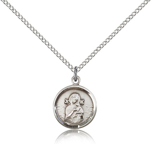 Petite Our Lady of Perpetual Help Medal - Sterling Silver
