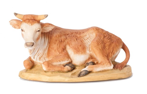 Seated Ox Figure for 27 inch Nativity Set - Multi-Color