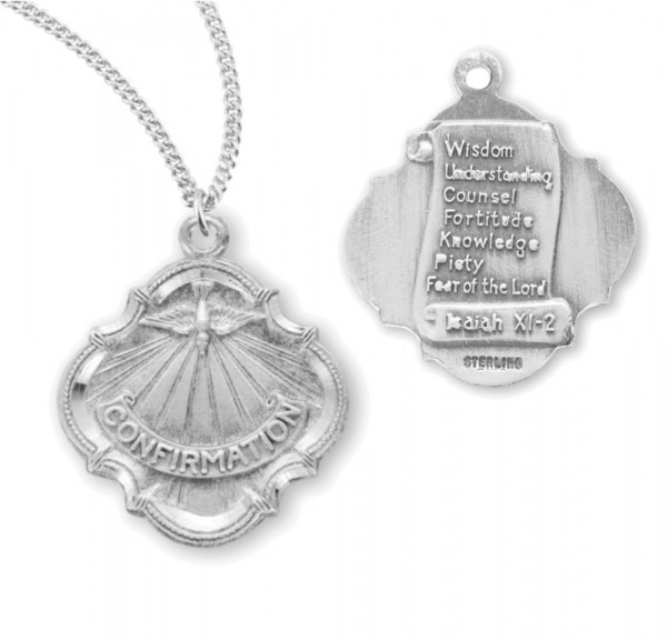 Seven Gifts of the Holy Spirit Confirmation Necklace - Sterling Silver
