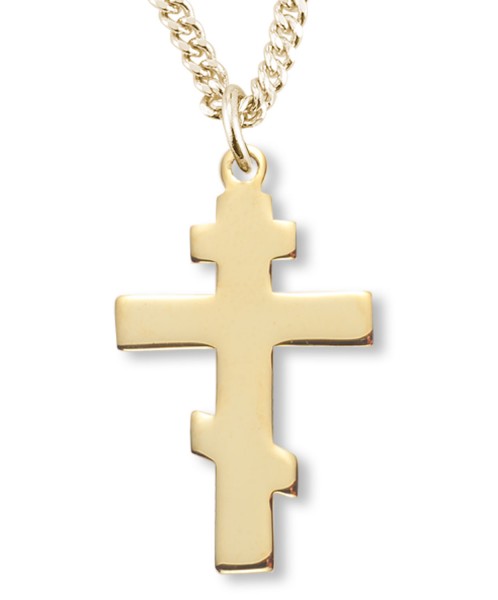 St. Andrew Cross Pendant Gold Plated Sterling Silver - Gold