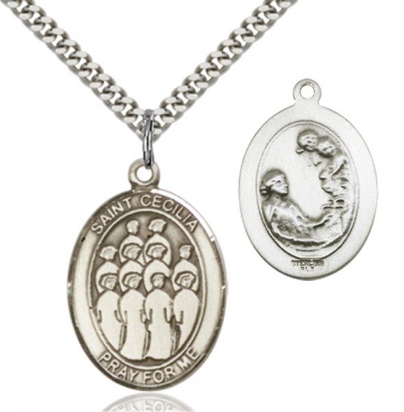 St. Cecilia Choir Medal - Sterling Silver