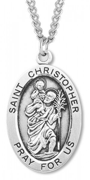 St. Christopher Medal Sterling Silver - Sterling Silver
