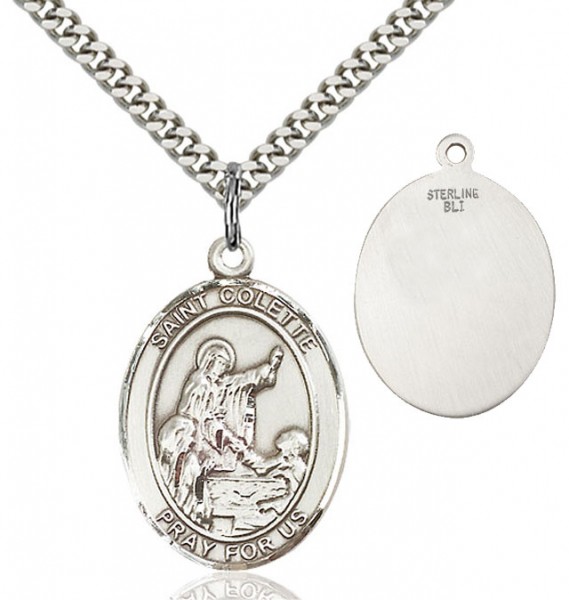 St. Colette Medal - Sterling Silver