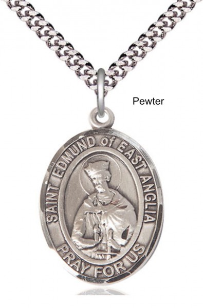 St. Edmund of East Anglia Pendant - Pewter