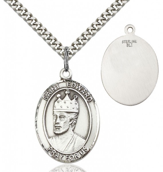 St. Edward the Confessor Medal - Sterling Silver