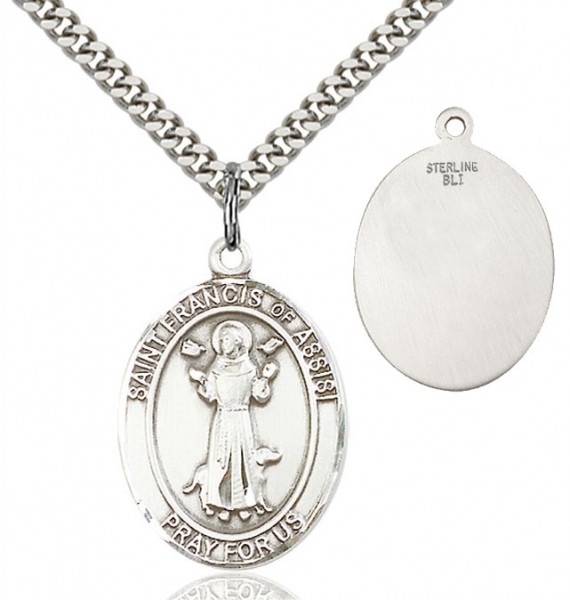 St. Francis of Assisi Medal - Sterling Silver
