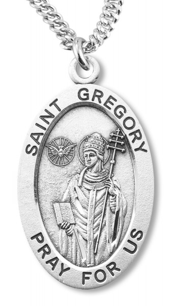 St. Gregory Medal Sterling Silver - Sterling Silver