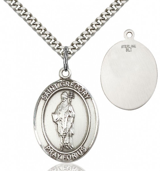 St. Gregory the Great Medal - Sterling Silver
