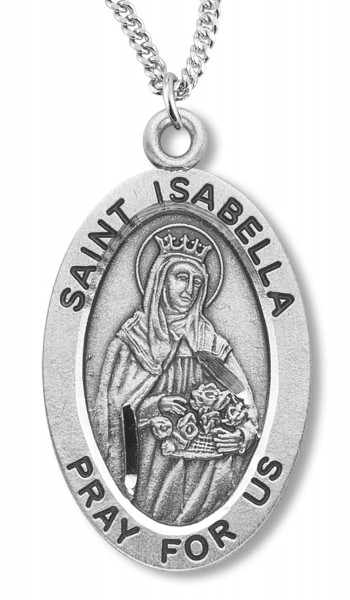 St. Isabella Medal Sterling Silver - Sterling Silver