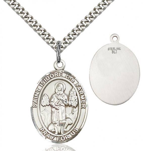 St. Isidore the Farmer Medal - Sterling Silver