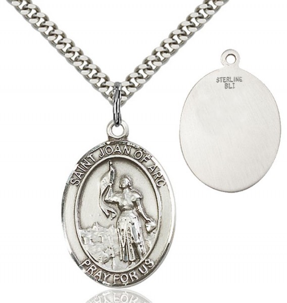 St. Joan of Arc Medal - Sterling Silver