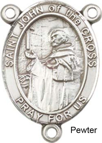 St. John of the Cross Rosary Centerpiece Sterling Silver or Pewter - Pewter