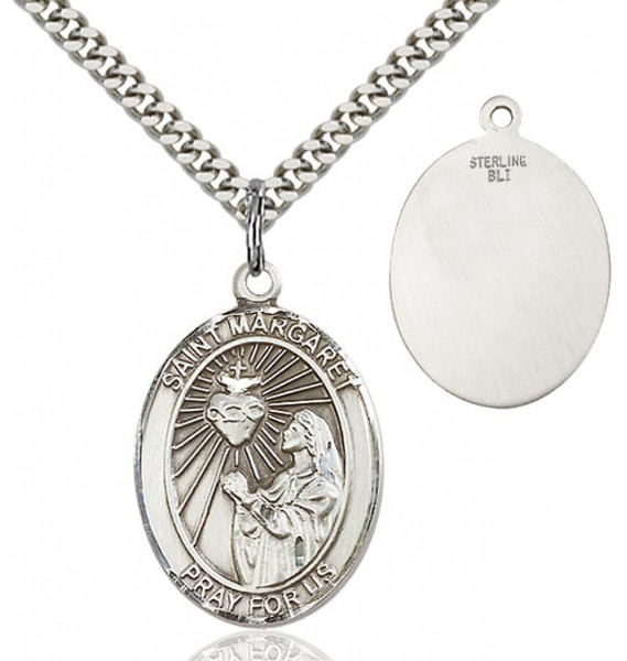 St. Margaret Mary Alacoque Medal - Sterling Silver