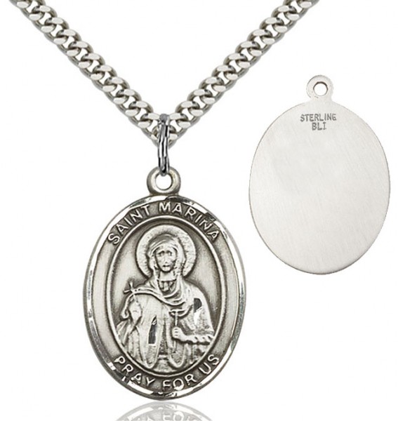 St. Marina Medal - Sterling Silver