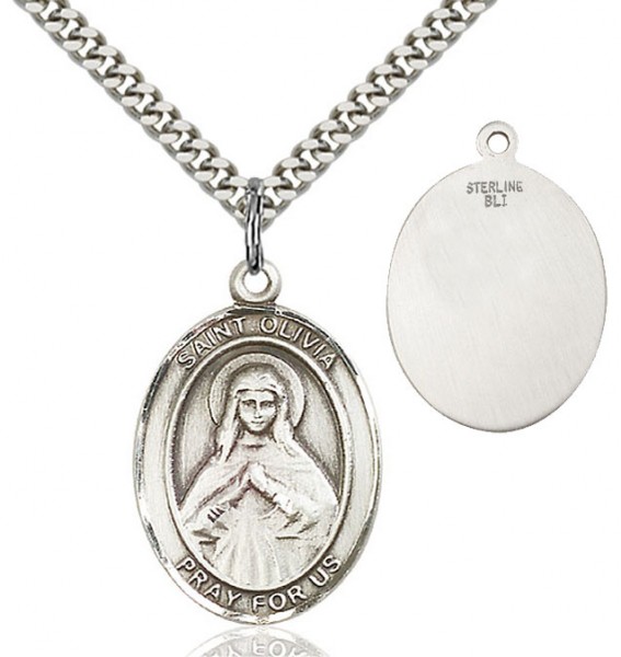 St. Olivia Medal - Sterling Silver