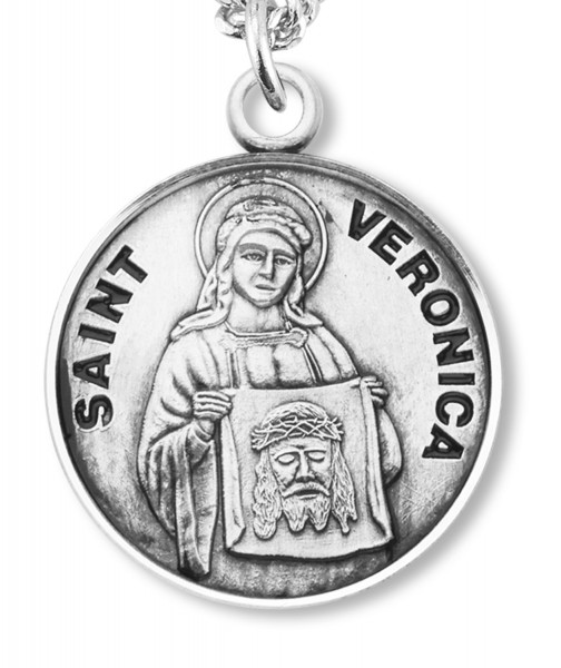 St. Veronica Medal - Sterling Silver