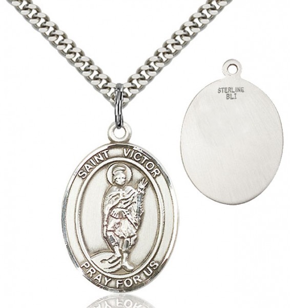 St. Victor of Marseilles Medal - Sterling Silver