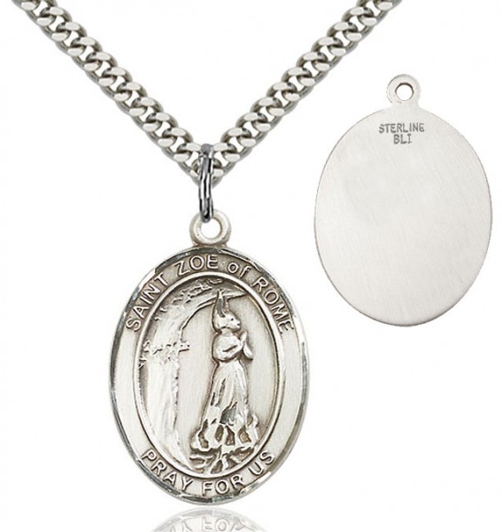 St. Zoe of Rome Medal - Sterling Silver