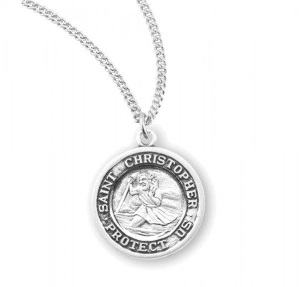 Women's St. Christopher St. Raphael Necklace - Sterling Silver