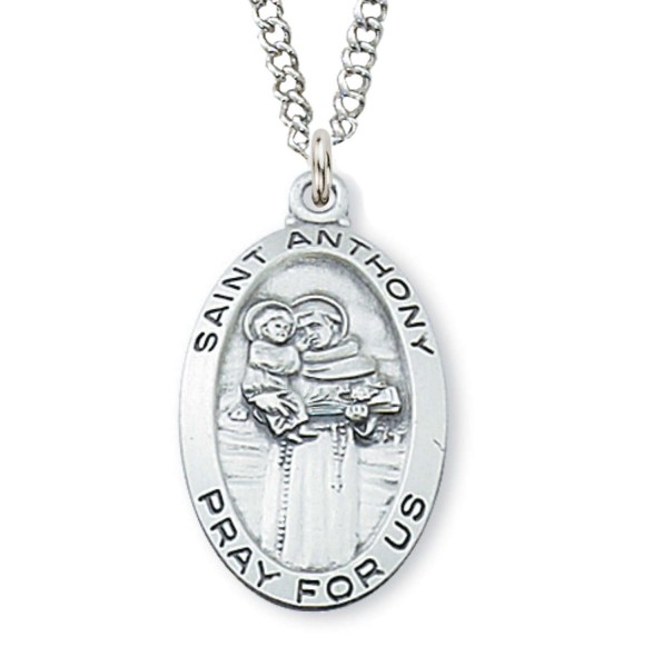 Women's St. Anthony Medal Sterling Silver - Silver