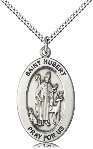 Women's St. Hubert of Hunters Necklace - Sterling Silver