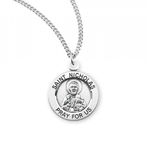 Women's St. Nicholas Round Medal - Sterling Silver