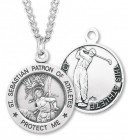 Boy's St. Sebastian Golf Medal Sterling Silver