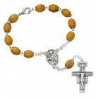 Franciscan Olive Wood Auto Rosary