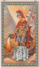 Large St. Florian Pewter Medal with Prayer Card