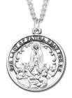 Our Lady of Fatima Medal Sterling Silver