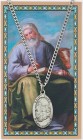 Oval St. Luke Medal with Prayer Card