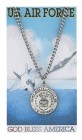 Round St. Michael Air Force Medal with Prayer Card