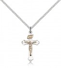 Women's Gold Filled and Sterling Crucifix Pendant