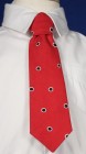 Boys Red Tie with Blue Dot Pattern