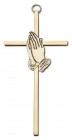 Praying Hands Wall Cross 6"
