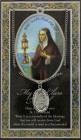 St. Clare Medal in Pewter with Bi-Fold Prayer Card
