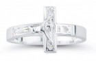 Men's Crucifix Ring Sterling Silver