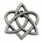 Celtic Trinity Heart Lapel Pin - 1"