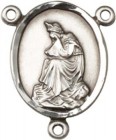Our Lady of La Salette Sterling Silver Rosary Centerpiece