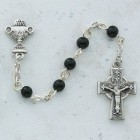 Boy's Celtic First Communion Rosary in Pewter