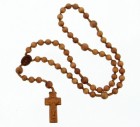Jujube Wood 5 Decade Rosary 2 Sizes Available