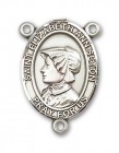 St. Elizabeth Ann Seton Rosary Centerpiece Sterling Silver or Pewter