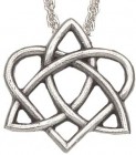 Celtic Trinity Heart Pendant - 1" H