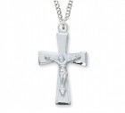Women's Flared Tip Crucifix Necklace 