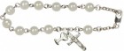 Rosary Bracelet - Imitation Pearl Bead