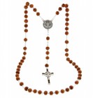 St. Benedict Rosary Light Brown 6mm