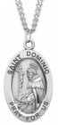 St. Dominic Medal Sterling Silver