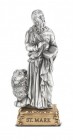 Saint Mark Pewter Statue 4 Inch