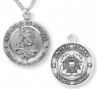 St. Michael Coast Guard Medal Sterling Silver