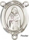 St. Samuel Rosary Centerpiece Sterling Silver or Pewter